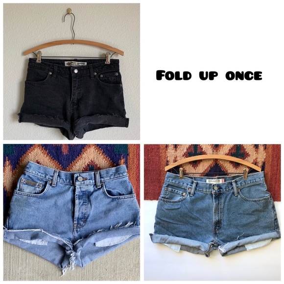 Distressed Mystery vintage cut off shorts - Picture 4 of 5